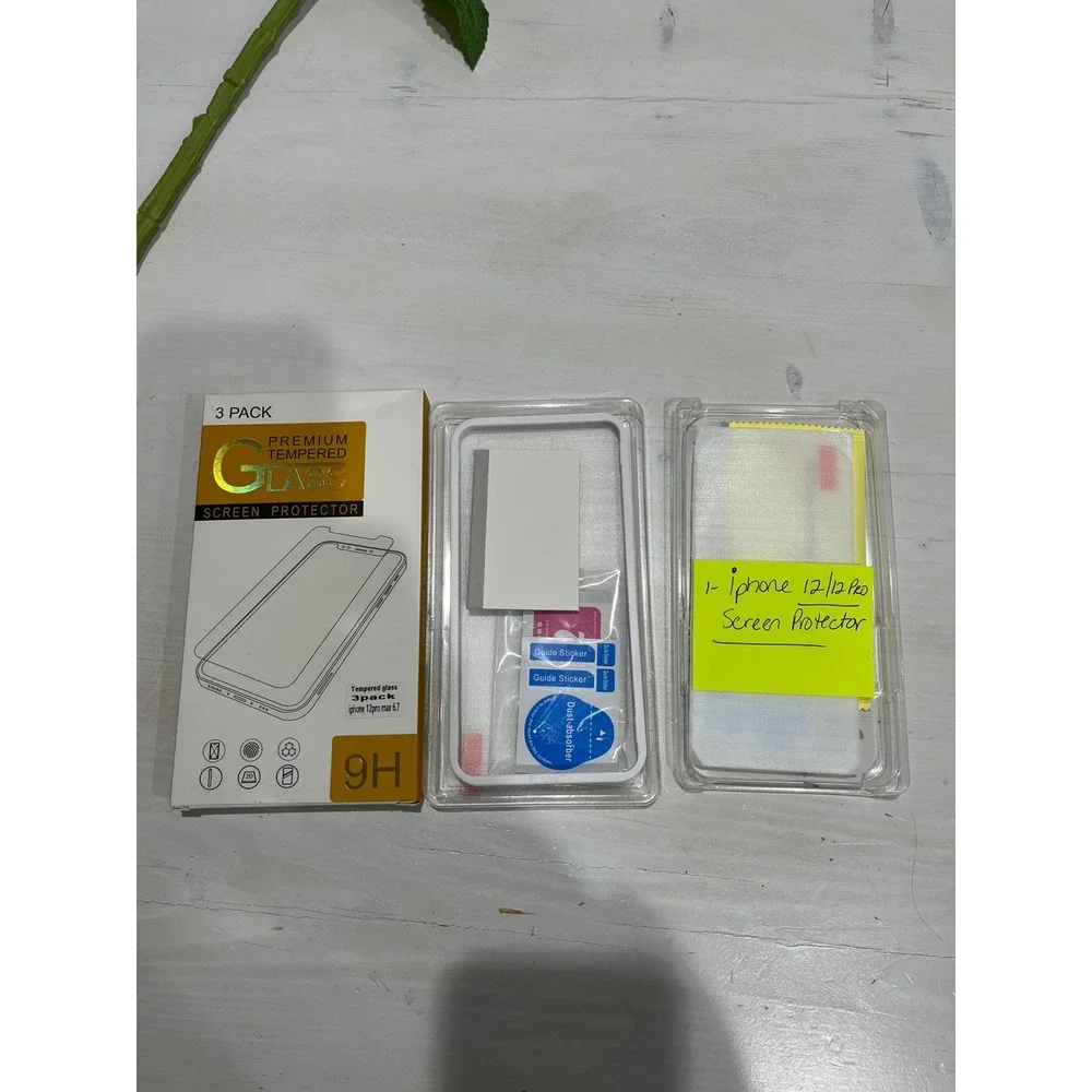 2 Premium Tempered Glass Screen Protectors iPhone 12/12 Pro and 12 Pro Max